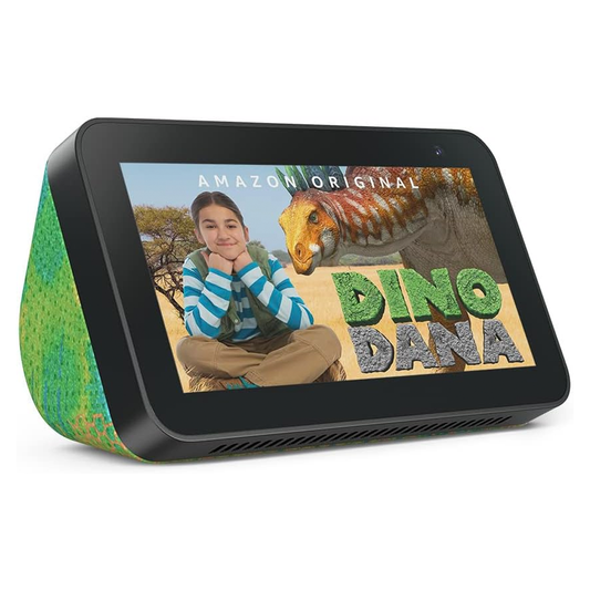 Amazon Echo Show 5 (2nd Gen, 2022 release) | Kids Edition Smart display with Alexa and 2 MP camera |  Chamaleon