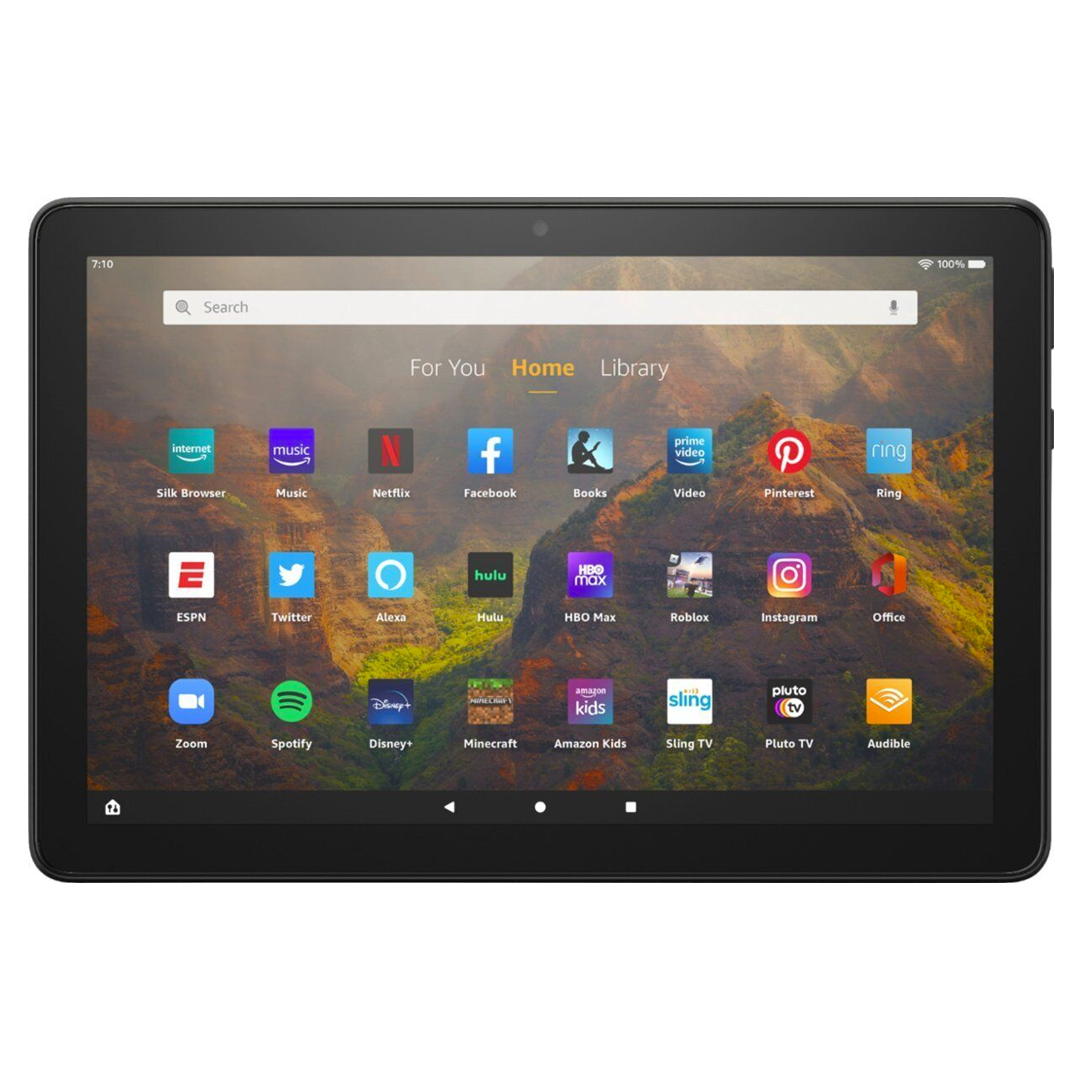 Amazon Tablet Fire HD 10, pantalla de 10.1 pulgadas, 1080p Full HD, 64 GB, Negro