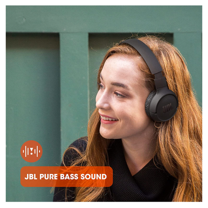 JBL Tune 510BT: Audífonos inalámbricos con sonido Purebass, color negro