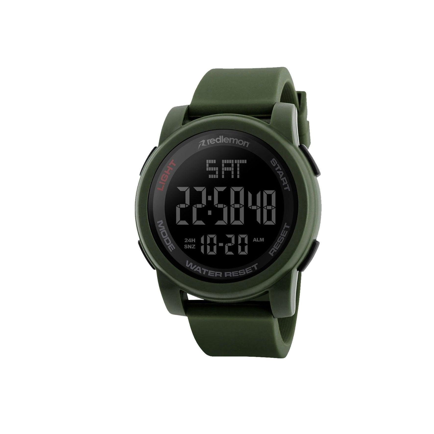 Reloj Deportivo con Pantalla Digital,Resistente al Agua, Pantalla Retroiluminada, con Cronómetro