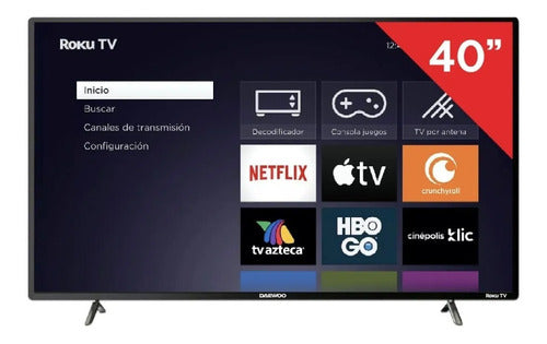 PANTALLA 40 PULGADAS DAEWOO LED ROKU TV HD DAW40R