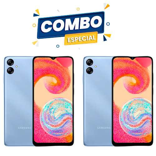 COMBO 2 PIEZAS SAMSUNG GALAXY A04e 64GB 3GB RAM AZUL