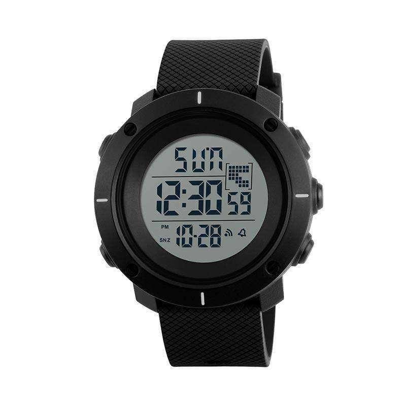 Reloj Unisex Digital,  Retroiluminación, Resistente al Agua, con Cronómetro